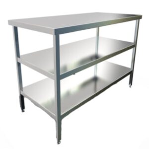 Table with 2 Under Shelves