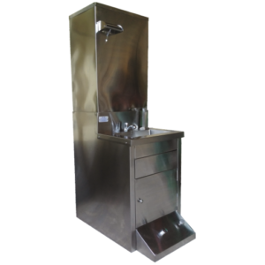 Foot Operated Handwash Station & water storage with dustbin system
